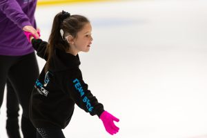 a Deaf girl ice skating