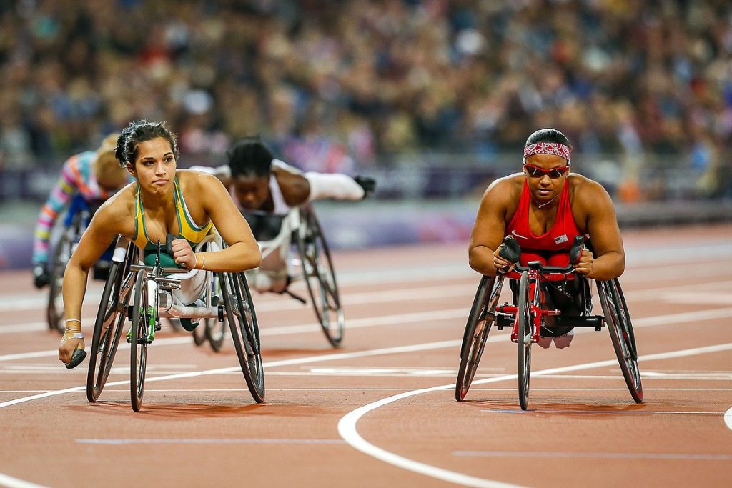 Women's Paralympic wheelchair race