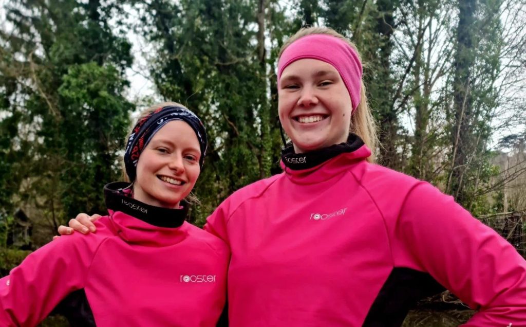 Nadia and Kerry after a successful training session
