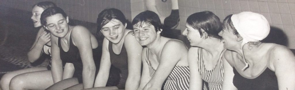Monica Vaughan at a Portsmouth and Southsea Lifeguards session. 1970
