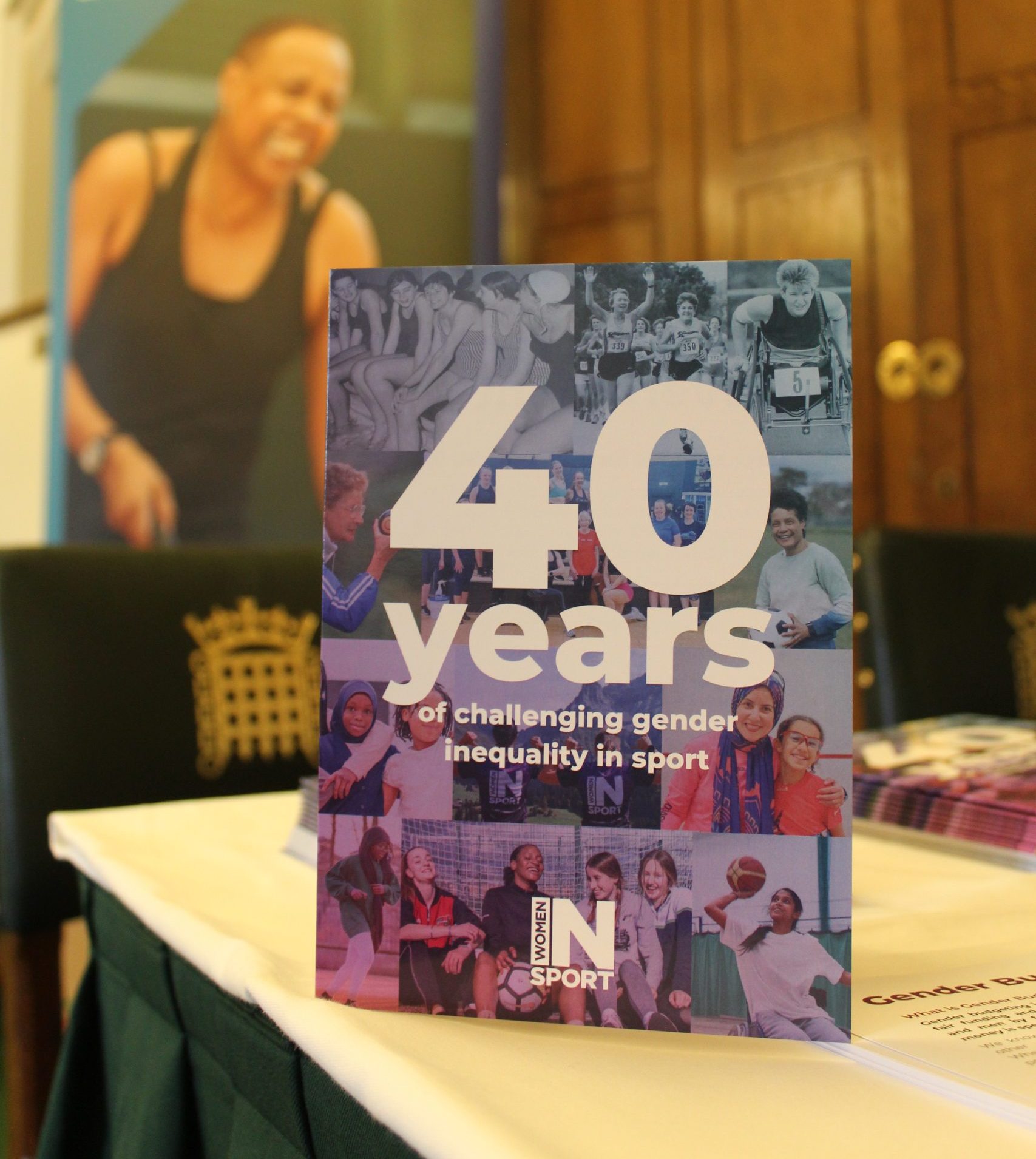 40th birthday card celebrating Women in Sport's history